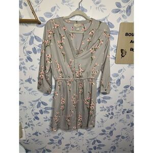 Loft Long Sleeve Floral Dress Size S